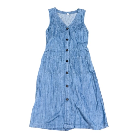 Old Navy Dresses & Skirts - Old Navy Blue Button Down Denim Midi Dress